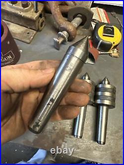 MT 3 Morse Taper Live & Dead Center Lot Machinist Tool Metal Lathe