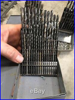 Machinist Drill Bit Set Lot 0-60 61-80 A-Z 1/16-1/2 Tool Box Find Lathe Mill Tap