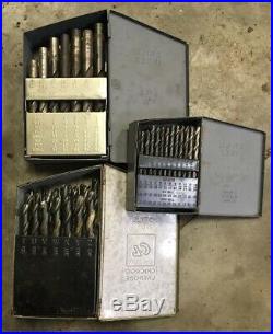 Machinist Drill Bit Set Lot 0-60 61-80 A-Z 1/16-1/2 Tool Box Find Lathe Mill Tap