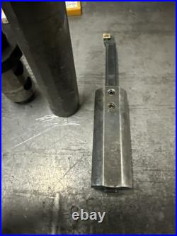 Machinist Lathe Boring Bar Toolholders 1-1/8 & 1-3/8 Shanks Lot Of 4 WithInserts