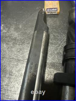 Machinist Lathe Boring Bar Toolholders 1-1/8 & 1-3/8 Shanks Lot Of 4 WithInserts