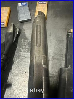 Machinist Lathe Boring Bar Toolholders 1-1/8 & 1-3/8 Shanks Lot Of 4 WithInserts