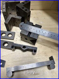 Machinist Lathe Mill Setup Blocks Parallel Blocks Angle Plate Tool Lot Milling