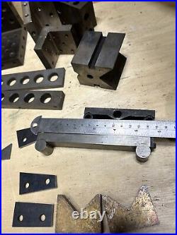 Machinist Lathe Mill Setup Blocks Parallel Blocks Angle Plate Tool Lot Milling