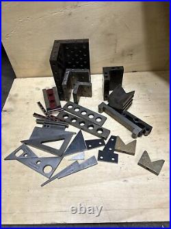 Machinist Lathe Mill Setup Blocks Parallel Blocks Angle Plate Tool Lot Milling