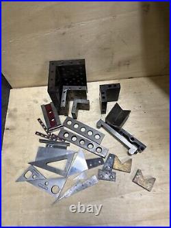 Machinist Lathe Mill Setup Blocks Parallel Blocks Angle Plate Tool Lot Milling