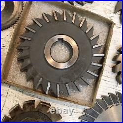 Machinist Lathe Mill Tool Lot /44 Side Milling Machine & Gear Cutters