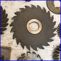 Machinist Lathe Mill Tool Lot /44 Side Milling Machine & Gear Cutters