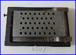 Machinist Lathe Mill Tool Makers Ground Adjustable Angle Sine Plate w Wood Base