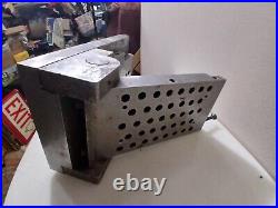 Machinist Lathe Mill Tool Makers Ground Adjustable Angle Sine Plate w Wood Base