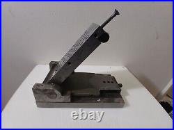 Machinist Lathe Mill Tool Makers Ground Adjustable Angle Sine Plate w Wood Base