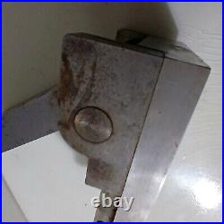 Machinist Lathe Mill Tool Makers Ground Adjustable Angle Sine Plate w Wood Base