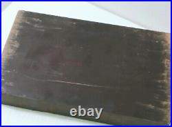 Machinist Lathe Mill Tool Makers Ground Adjustable Angle Sine Plate w Wood Base