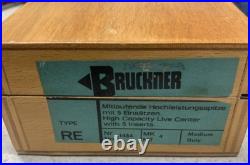 Machinist Lathe Tool Bruckner 4MT Live Center Set Type RE (NOS) Machinist Lathe Tool Bruckner 4MT Live Center Set Type RE (NOS)