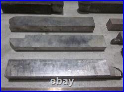 Machinist Lathe Tool Cutting Steel Bit & Blank Some Carbide Tip Lot Large Size