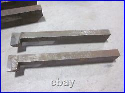 Machinist Lathe Tool Cutting Steel Bit & Blank Some Carbide Tip Lot Large Size