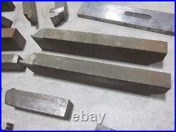 Machinist Lathe Tool Cutting Steel Bit & Blank Some Carbide Tip Lot Large Size