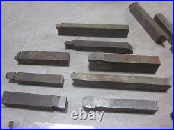 Machinist Lathe Tool Cutting Steel Bit & Blank Some Carbide Tip Lot Large Size