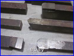 Machinist Lathe Tool Cutting Steel Bit & Blank Some Carbide Tip Lot Large Size