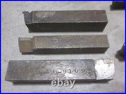 Machinist Lathe Tool Cutting Steel Bit & Blank Some Carbide Tip Lot Large Size