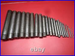 Machinist Lathe Tool Large Lot of Tapered Mandrels 1-3/4 down to 1/8