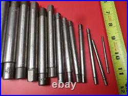 Machinist Lathe Tool Large Lot of Tapered Mandrels 1-3/4 down to 1/8