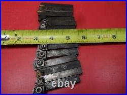 Machinist Lathe Tool Lot of 12 Valenite Carbide Insert Tool Holders, 3/8 Square