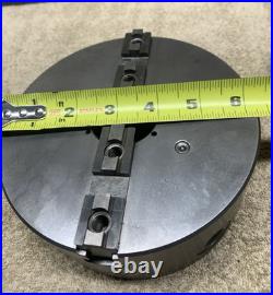 Machinist Lathe Tool Used Bison 6-1/4 Two Jaw Scroll Chuck Plane Back #1259