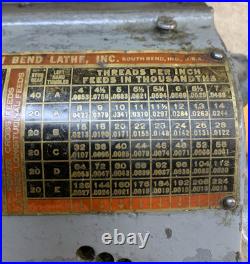 Machinist Lathe Tool Used South Bend 9 or 10K Lathe Gear Box # DTG -101NK