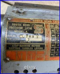 Machinist Lathe Tool Used South Bend 9 or 10K Lathe Gear Box # DTG -101NK