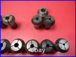 Machinist Lathe Tools Lot of 18 Allison Collets, Round, Square & Hex