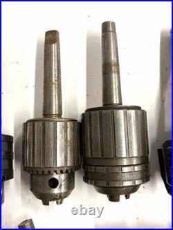 Machinist Lot 3 Indexable Face Mill, Drill Chucks, Live Center, MT Tapers