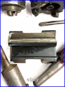 Machinist Lot 3 Indexable Face Mill, Drill Chucks, Live Center, MT Tapers
