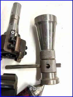 Machinist Lot 3 Indexable Face Mill, Drill Chucks, Live Center, MT Tapers