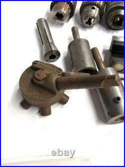 Machinist Lot 3 Indexable Face Mill, Drill Chucks, Live Center, MT Tapers