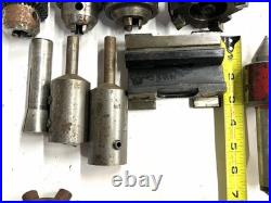 Machinist Lot 3 Indexable Face Mill, Drill Chucks, Live Center, MT Tapers