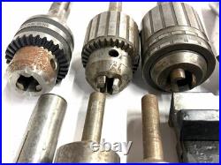 Machinist Lot 3 Indexable Face Mill, Drill Chucks, Live Center, MT Tapers