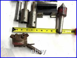 Machinist Lot 3 Indexable Face Mill, Drill Chucks, Live Center, MT Tapers