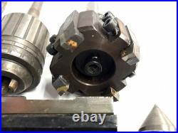 Machinist Lot 3 Indexable Face Mill, Drill Chucks, Live Center, MT Tapers