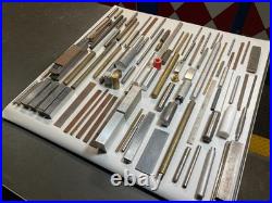 Machinist Lot Bar Stock Material Brass Aluminum Steel Hobby Shop Mill Lathe Tool