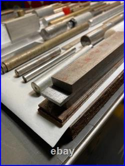 Machinist Lot Bar Stock Material Brass Aluminum Steel Hobby Shop Mill Lathe Tool