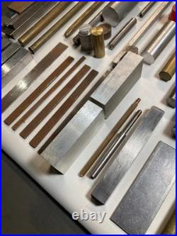 Machinist Lot Bar Stock Material Brass Aluminum Steel Hobby Shop Mill Lathe Tool