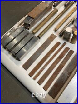 Machinist Lot Bar Stock Material Brass Aluminum Steel Hobby Shop Mill Lathe Tool