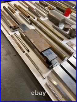 Machinist Lot Bar Stock Material Brass Aluminum Steel Hobby Shop Mill Lathe Tool