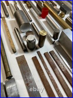 Machinist Lot Bar Stock Material Brass Aluminum Steel Hobby Shop Mill Lathe Tool