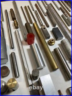Machinist Lot Bar Stock Material Brass Aluminum Steel Hobby Shop Mill Lathe Tool