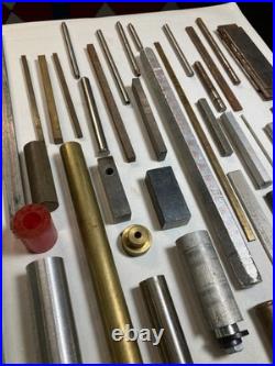 Machinist Lot Bar Stock Material Brass Aluminum Steel Hobby Shop Mill Lathe Tool