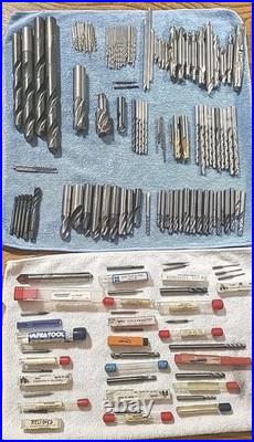Machinist Tool Lot, Lathe, Drill Bits. Various Sizes & Maker OSG, KEO, NACHI ETC