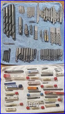 Machinist Tool Lot, Lathe, Drill Bits. Various Sizes & Maker OSG, KEO, NACHI ETC