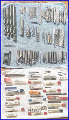 Machinist Tool Lot, Lathe, Drill Bits. Various Sizes & Maker OSG, KEO, NACHI ETC